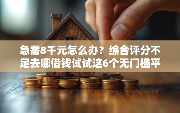 急需8千元怎么办？综合评分不足去哪借钱试试这6个无门槛平台