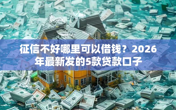 征信不好哪里可以借钱？2026年最新发的5款贷款口子