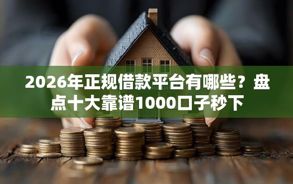 2026年正规借款平台有哪些？盘点十大靠谱1000口子秒下