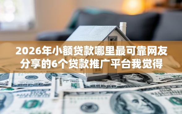 2026年小额贷款哪里最可靠网友分享的6个贷款推广平台我觉得不错！