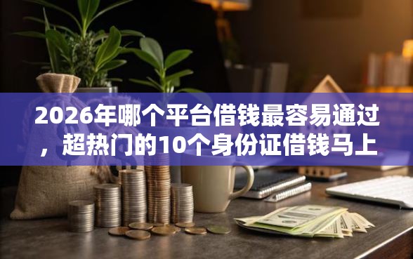 2026年哪个平台借钱最容易通过，超热门的10个身份证借钱马上到账的平台推荐
