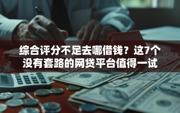 综合评分不足去哪借钱？这7个没有套路的网贷平台值得一试