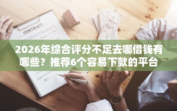 2026年综合评分不足去哪借钱有哪些？推荐6个容易下款的平台