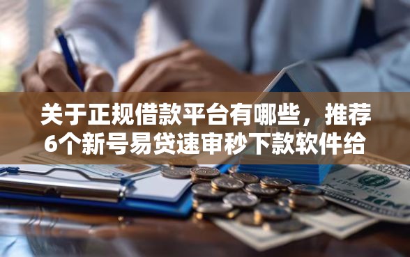 关于正规借款平台有哪些，推荐6个新号易贷速审秒下款软件给你