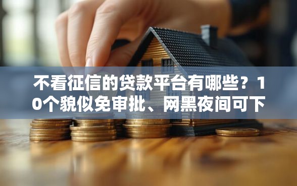 不看征信的贷款平台有哪些？10个貌似免审批、网黑夜间可下款的口子合集
