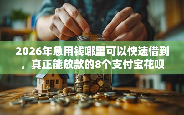 2026年急用钱哪里可以快速借到，真正能放款的8个支付宝花呗逾期万元快速贷款平台推荐