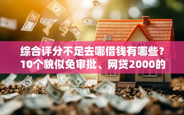 综合评分不足去哪借钱有哪些？10个貌似免审批、网贷2000的平台合集