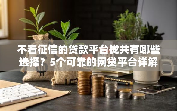 不看征信的贷款平台拢共有哪些选择？5个可靠的网贷平台详解
