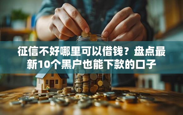 征信不好哪里可以借钱？盘点最新10个黑户也能下款的口子
