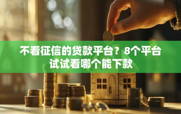 不看征信的贷款平台？8个平台试试看哪个能下款
