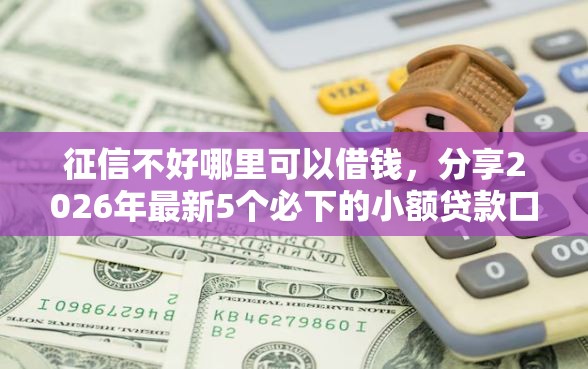 征信不好哪里可以借钱，分享2026年最新5个必下的小额贷款口子