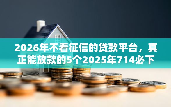 2026年不看征信的贷款平台，真正能放款的5个2025年714必下口子借款平台推荐