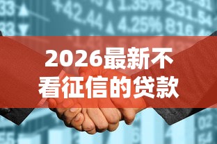 2026最新不看征信的贷款平台（支持微信），6个借4万分48期平台无私分享