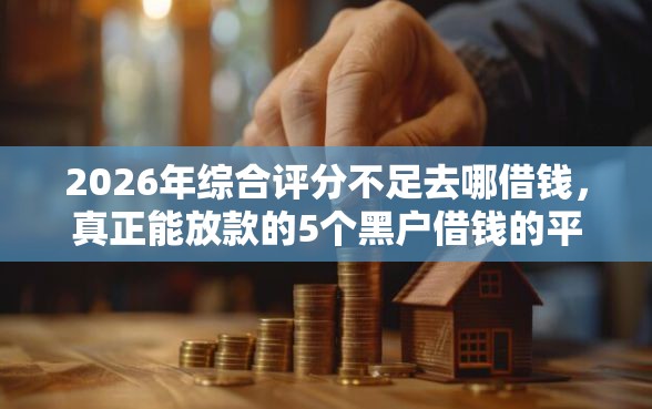 2026年综合评分不足去哪借钱，真正能放款的5个黑户借钱的平台100%能借推荐