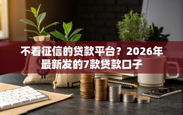 不看征信的贷款平台？2026年最新发的7款贷款口子