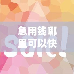 急用钱哪里可以快速借到有哪些？分享5个征信花了容易通过的平台借款