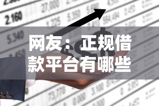 网友：正规借款平台有哪些？求介绍几款那些借款不上征信记录的平台