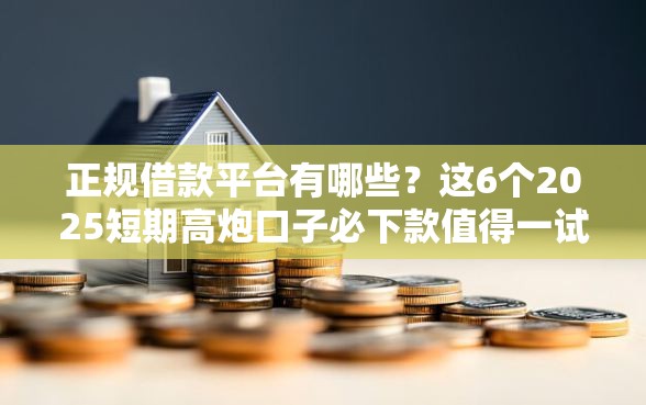 正规借款平台有哪些？这6个2025短期高炮口子必下款值得一试