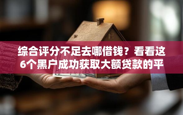 综合评分不足去哪借钱？看看这6个黑户成功获取大额贷款的平台怎么样