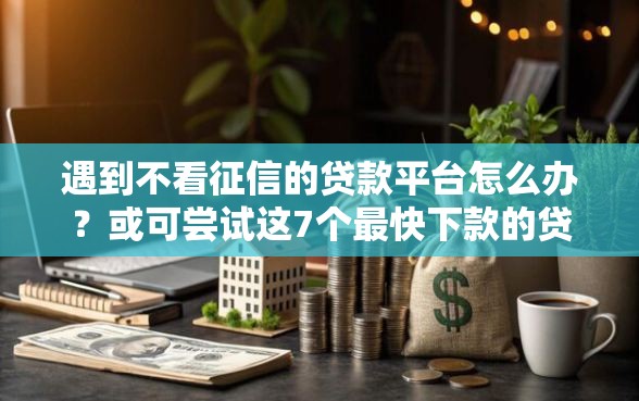 遇到不看征信的贷款平台怎么办？或可尝试这7个最快下款的贷款平台