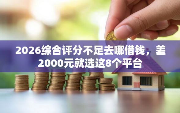 2026综合评分不足去哪借钱，差2000元就选这8个平台
