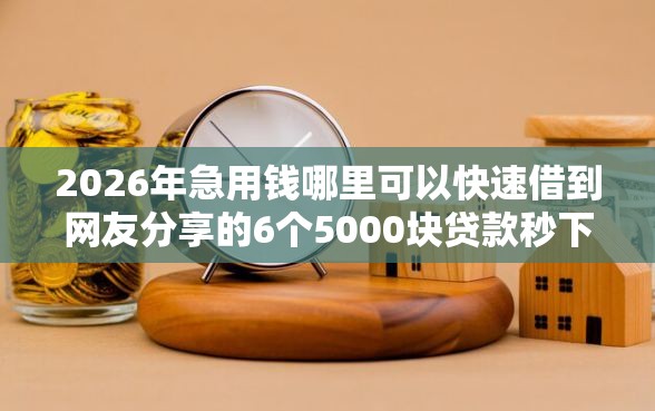 2026年急用钱哪里可以快速借到网友分享的6个5000块贷款秒下平台我觉得不错！