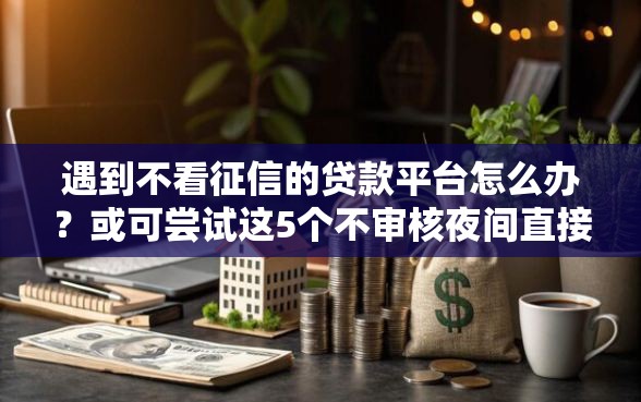 遇到不看征信的贷款平台怎么办？或可尝试这5个不审核夜间直接放款的网贷软件