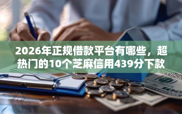 2026年正规借款平台有哪些，超热门的10个芝麻信用439分下款的口子推荐