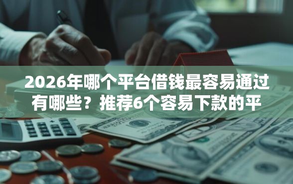 2026年哪个平台借钱最容易通过有哪些？推荐6个容易下款的平台