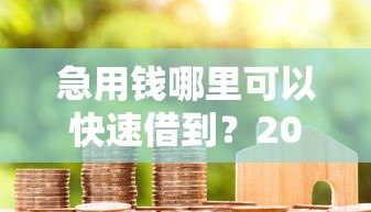 急用钱哪里可以快速借到？2026最新测评10个无视征信黑白户秒下款的贷款