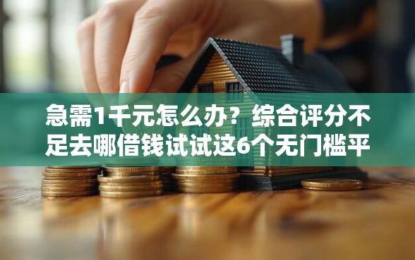 急需1千元怎么办？综合评分不足去哪借钱试试这6个无门槛平台