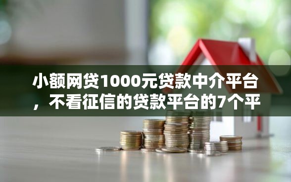 小额网贷1000元贷款中介平台，不看征信的贷款平台的7个平台介绍
