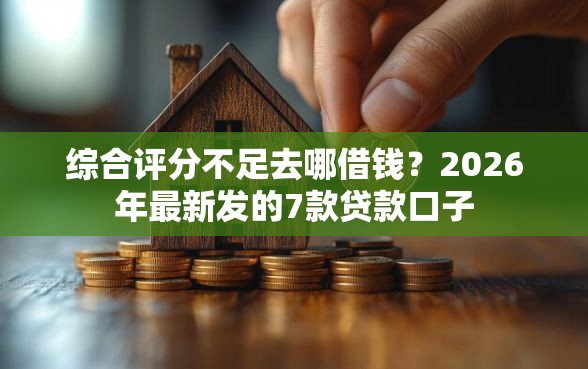 综合评分不足去哪借钱？2026年最新发的7款贷款口子