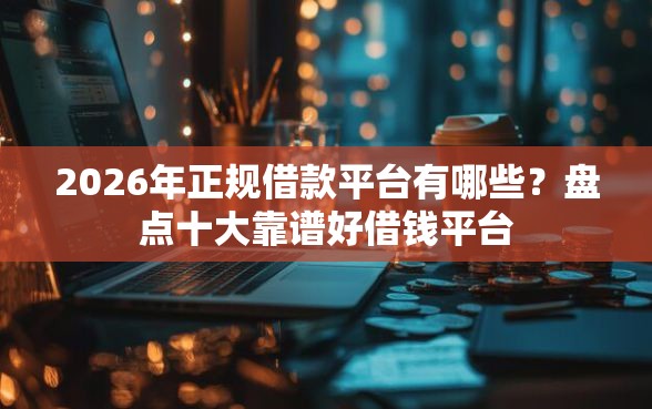 2026年正规借款平台有哪些？盘点十大靠谱好借钱平台