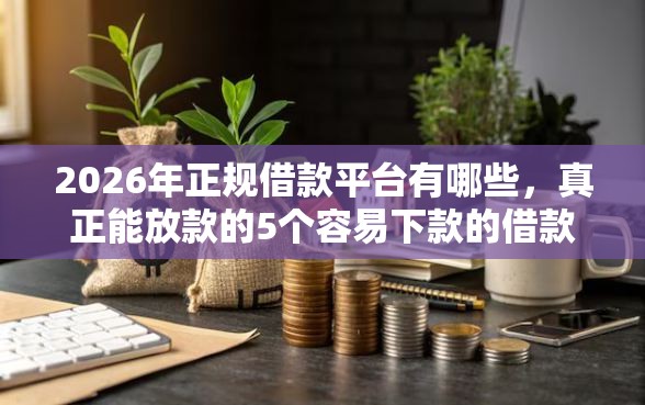2026年正规借款平台有哪些，真正能放款的5个容易下款的借款平台推荐