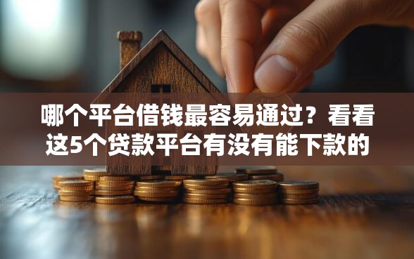 哪个平台借钱最容易通过？看看这5个贷款平台有没有能下款的