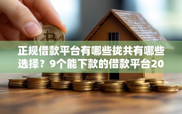 正规借款平台有哪些拢共有哪些选择？9个能下款的借款平台2025详解