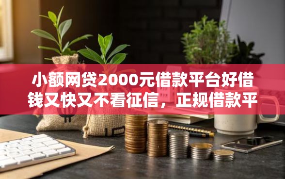 小额网贷2000元借款平台好借钱又快又不看征信，正规借款平台有哪些的6个平台介绍
