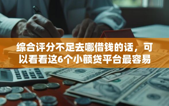 综合评分不足去哪借钱的话，可以看看这6个小额贷平台最容易下款