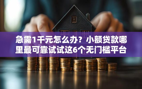 急需1千元怎么办？小额贷款哪里最可靠试试这6个无门槛平台