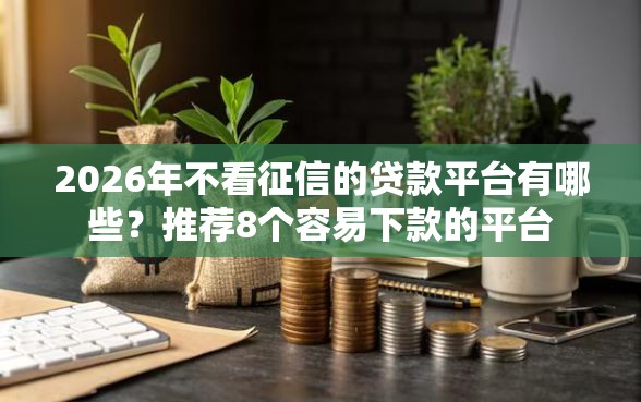 2026年不看征信的贷款平台有哪些？推荐8个容易下款的平台
