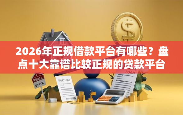 2026年正规借款平台有哪些？盘点十大靠谱比较正规的贷款平台
