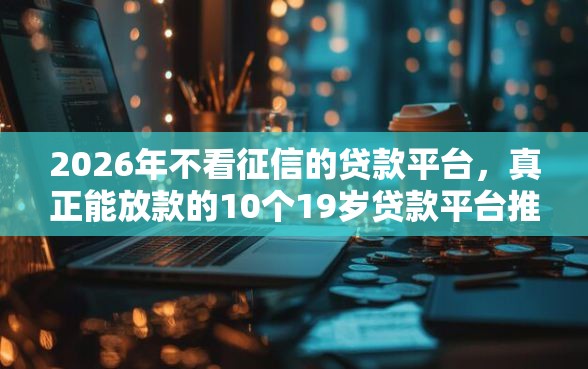 2026年不看征信的贷款平台，真正能放款的10个19岁贷款平台推荐