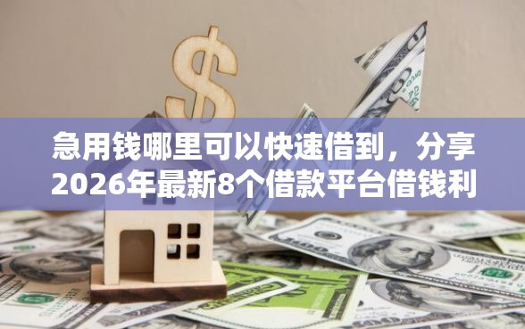 急用钱哪里可以快速借到，分享2026年最新8个借款平台借钱利息最低