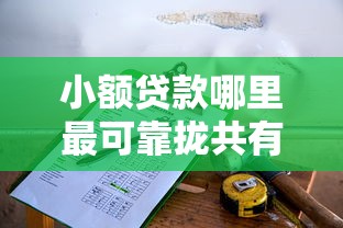 小额贷款哪里最可靠拢共有哪些选择？10个校园贷款平台详解