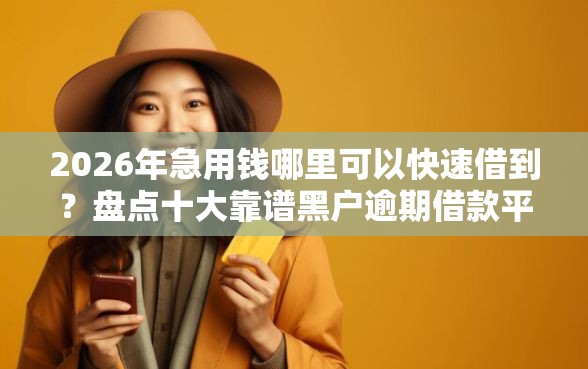 2026年急用钱哪里可以快速借到？盘点十大靠谱黑户逾期借款平台