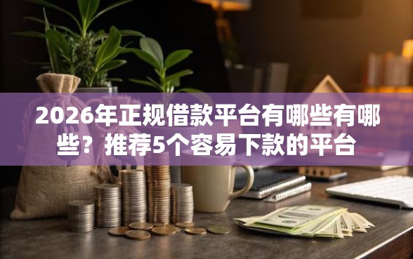 2026年正规借款平台有哪些有哪些？推荐5个容易下款的平台