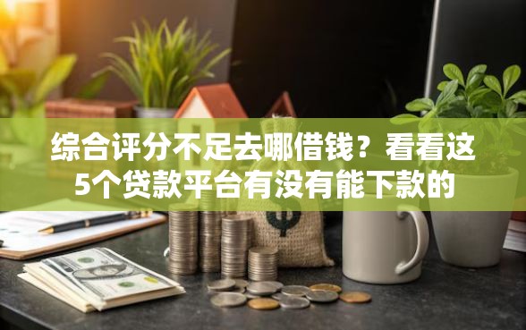 综合评分不足去哪借钱？看看这5个贷款平台有没有能下款的