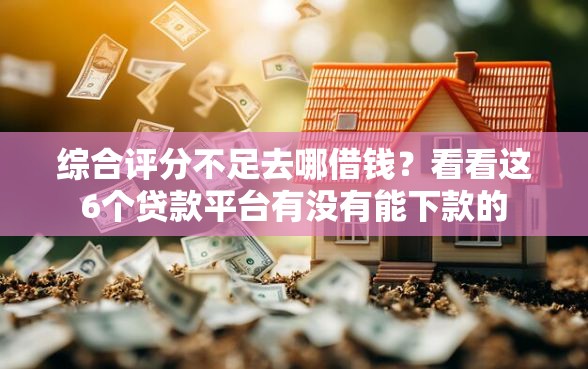 综合评分不足去哪借钱？看看这6个贷款平台有没有能下款的