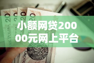 小额网贷20000元网上平台借钱不还会怎样，正规借款平台有哪些的7个平台介绍